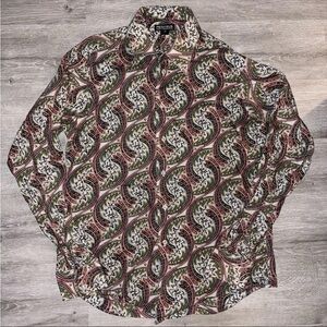 Paisley Trippy Vintage 80s 90s Style “Pegasus Collection” Shirt Large